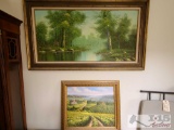 2 Framed Canvas Paintings