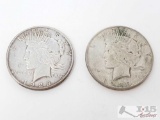 1923-D And 1923-S Silver Peace Dollars