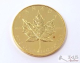 1 Oz Canadian 1984 Maple Leaf .9999 Gold Coin