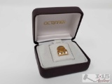 14k Gold Diamond Tie Pin, 2.2g