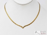 14k Gold Necklace, 6.8g