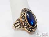 10k Gold Ring With Stone, 8.8g