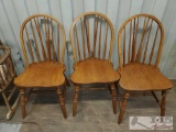 3 Wooden Chairs