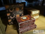 Wooden Clocks, Photo Storage Boxes and More