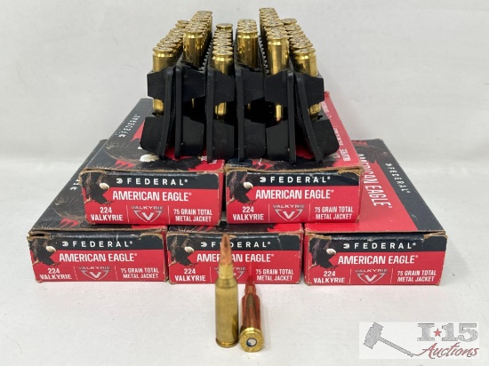 100 Rounds of 225 Valkyrie Ammo