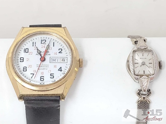 (2) 10k Rolled Gold Plated Watches