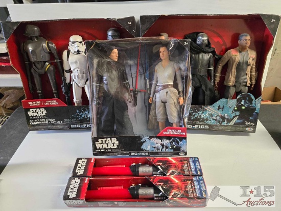 (5) Star Wars Big-Figs/Blade Builders