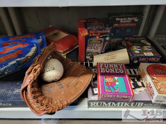 Baseball Glove, Baseball, Mini Slot Machine & More