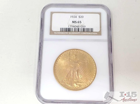 1924 $20 American Eagle Gold Coin