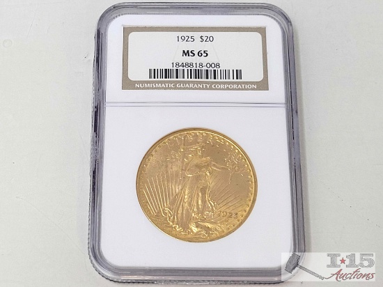1925 $20 American Eagle Gold Coin