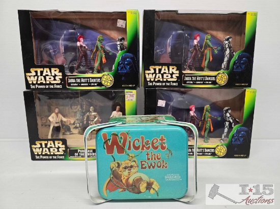 (5) Star Wars Collectables/Tin Pail