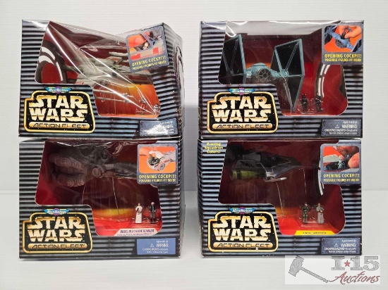 (4) Star Wars Micro Machines Action Fleet