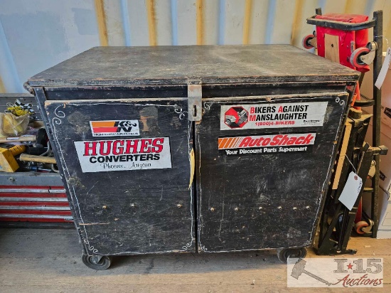 Wooden Chest with Tools