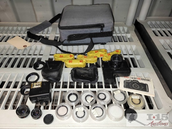 Pentax Camera, Lenses, Flash, Accessories & Case