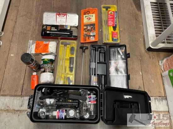 Gun Cleaning Kits, Safety Glasses, Wire Brushes & Tool Box