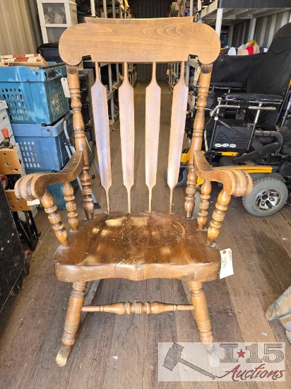 Vintage Wooden Rocking Chair