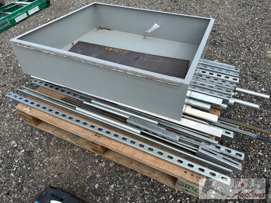 Rebar, Poles, Strut Channel and Metal Box