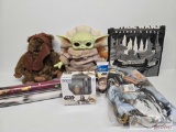 (9) Star Wars Collectables/Poster/Bag