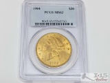 1904 $20 Liberty Double Eagle Gold Coin