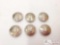 (6) Buffalo Nickel Buttons