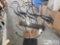 Metal Sculpture and (2) Metal Decorative Display Stands