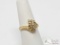 14k Gold Diamond Ring, 3.43g