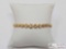 14K Gold Heart Bracelet, 6.4g