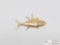 14k Gold Tuna Fish Pendant, 3.97g