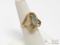 14k Gold Ring with Stone, 6.72g