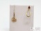 14k Gold Earrings (Not Paired), 1.62g