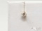 14k Gold Diamond Stud Earring, .35g