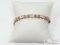 10k Gold Heart Bracelet, 5g