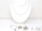 .925 Silver Necklaces, Pendants, & Pin. 48.3g