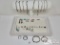 .925 Silver Chain Bracelets, Earrings, & Pendant, 100g