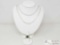 .925 Necklaces & Ring With Rhinestones, 22g