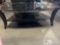 glass top tv table