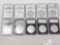 (10) 1991-2022 $1 American Eagle Silver Coins