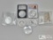 (6) Silver Coins with (2) Silver Bars