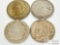(4) 1921 Morgan Silver Dollars