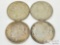 (4) 1921 Morgan Silver Dollars