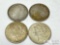 (4) 1921 D Morgan Silver Dollars