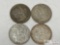 (4) 1882-1897 Morgan Silver Dollars