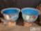 2 Large Bowls with Bases