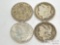 (4) 1896-1901 O Morgan Silver Dollars