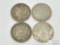 (4) 1887-1904 O Morgan Silver Dollars