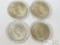 (4) 1923-1925 Silver Peace Dollars