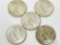 (5) 1922-1925 Silver Peace Dollars