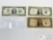 (3) One & Two Dollar Bills