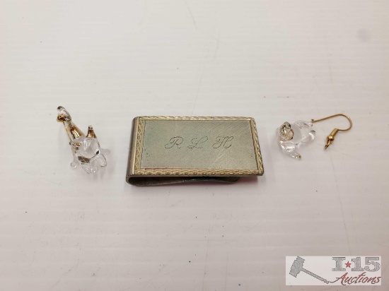 (3) Money Clip/Earrings