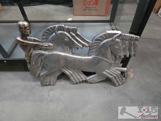 Greek Chariot Sculpture